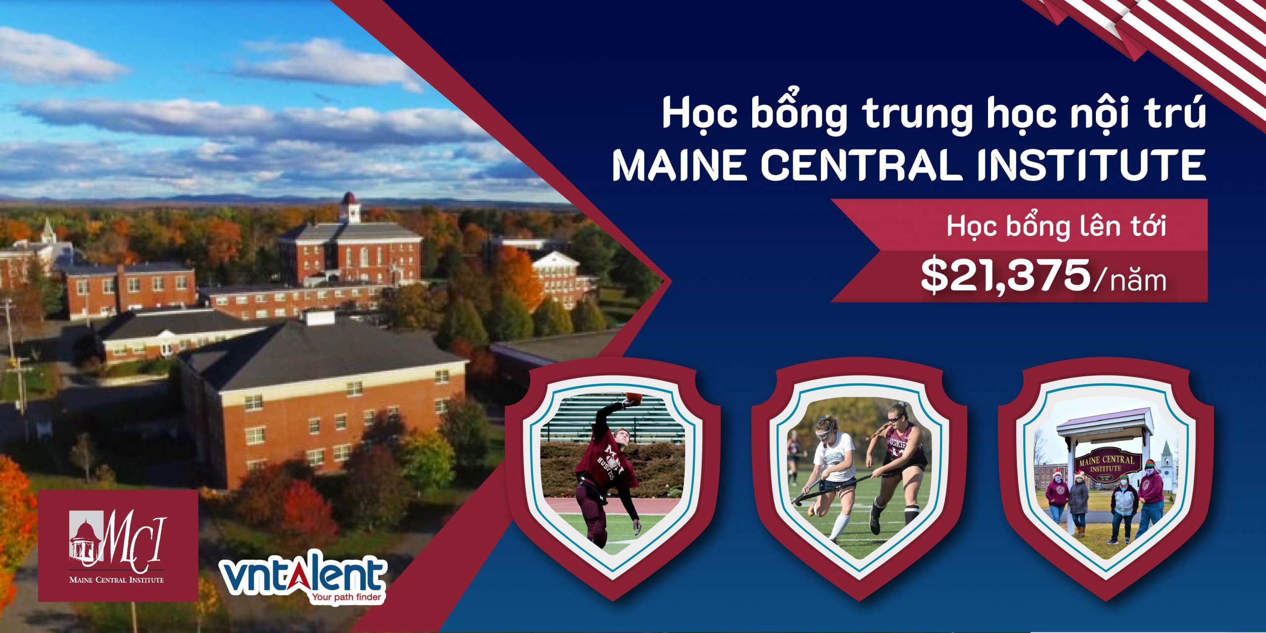[Mỹ] Học bổng trung học nội trú Maine Central Institute