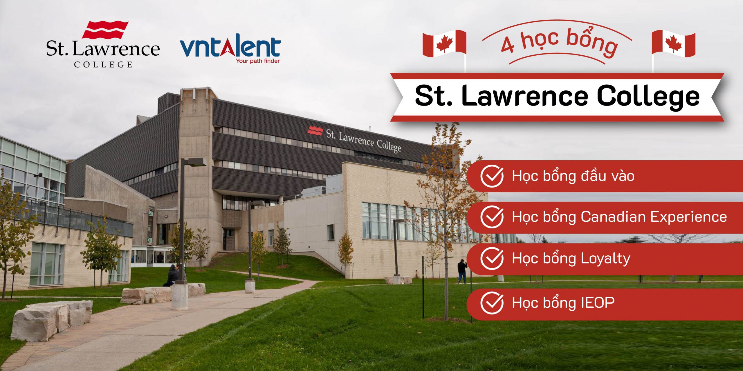 [Canada] 4 học bổng St. Lawrence College